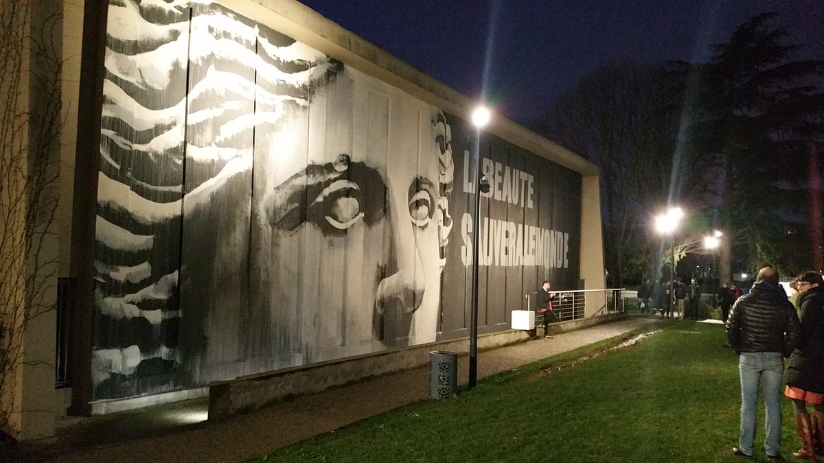 noemiebreen's tweet photo. La beauté sauvera le monde ? #LouvreStreetArt @MuseeLouvre https://t.co/Ps6morYrzw