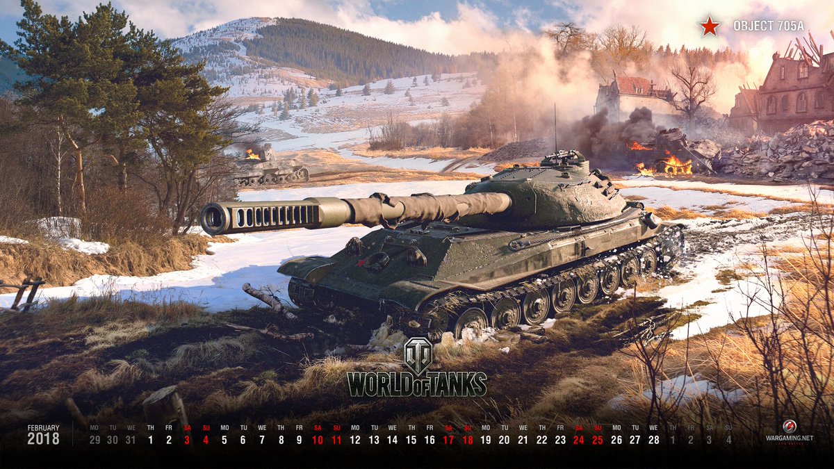 World Of Tanks 日本公式 Twitter ನಲ ಲ 本日も降雪が心配されていましたが 都心はほとんど既に雨になったか止んでいるみたいですね 昨日から2月もスタートしたので 今月の壁紙 をご紹介 今月は次期アップデートで実装予定のソ連重戦車 Object 705a が登場