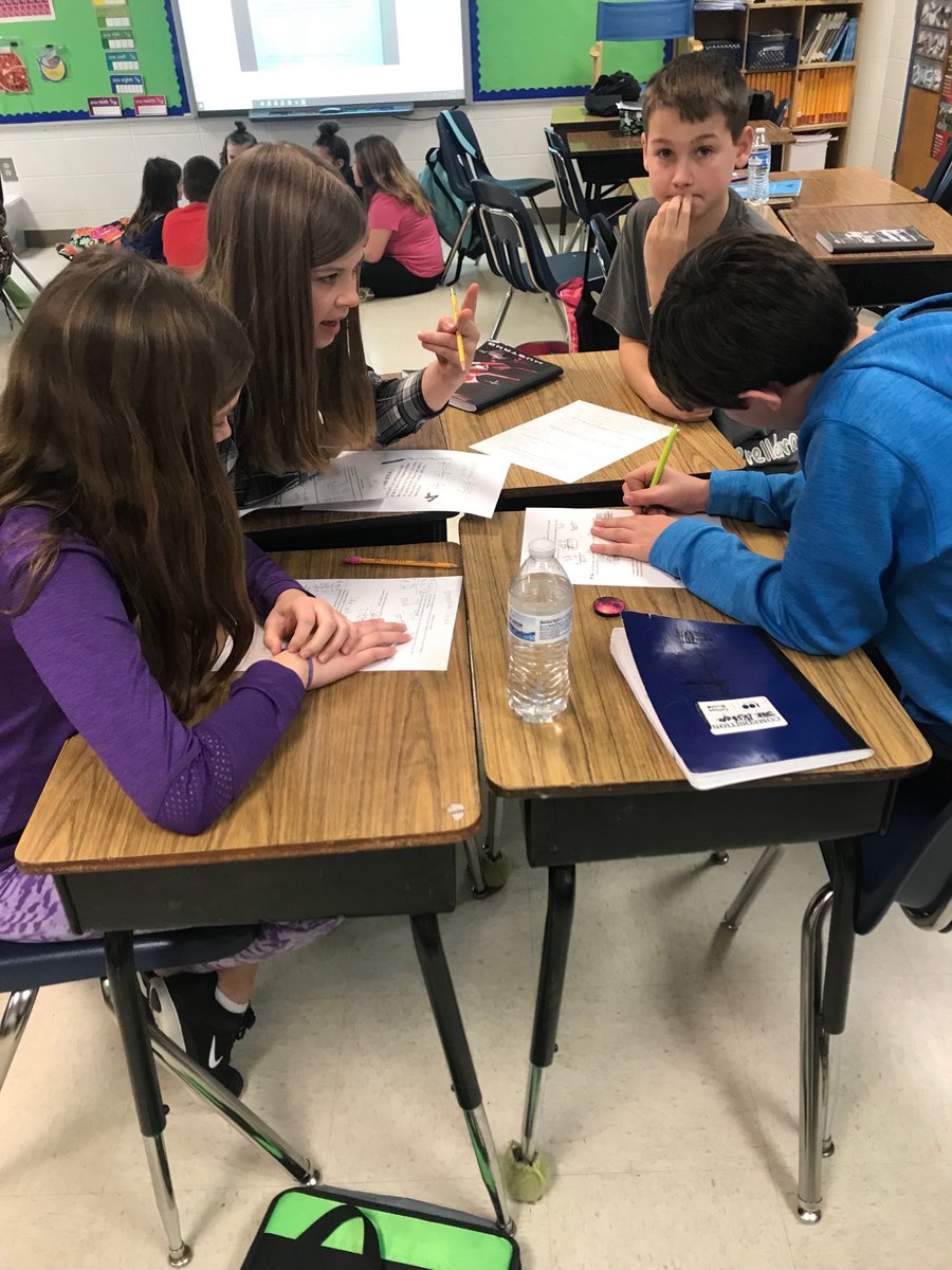 Math collaboration at work constructing viable arguments and persevering in problem solving.