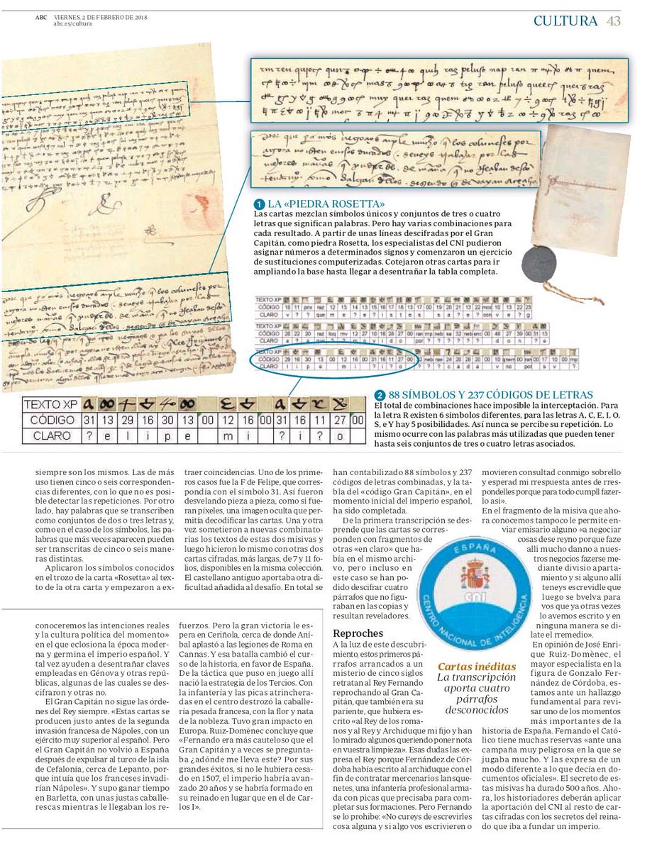El CNI descifra las cartas secretas entre Fernando el Católico y el Gran Capitán de la campaña de Nápoles DU_BYLfW0AET7TP
