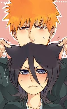 "Always acting a fool... maybe I'll pounce on him!" 

#IchiRuki #Bleach