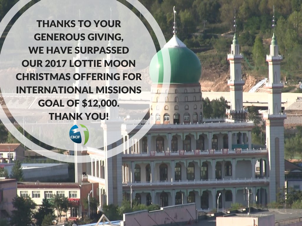 CBCidahofalls's tweet photo. Thank you church for giving so generously to the #LottieMoon Christmas Offering for International Missions. We have surpassed our goal of $12,000!! #CBCIF @IMB_SBC https://t.co/qySEo4ceGW