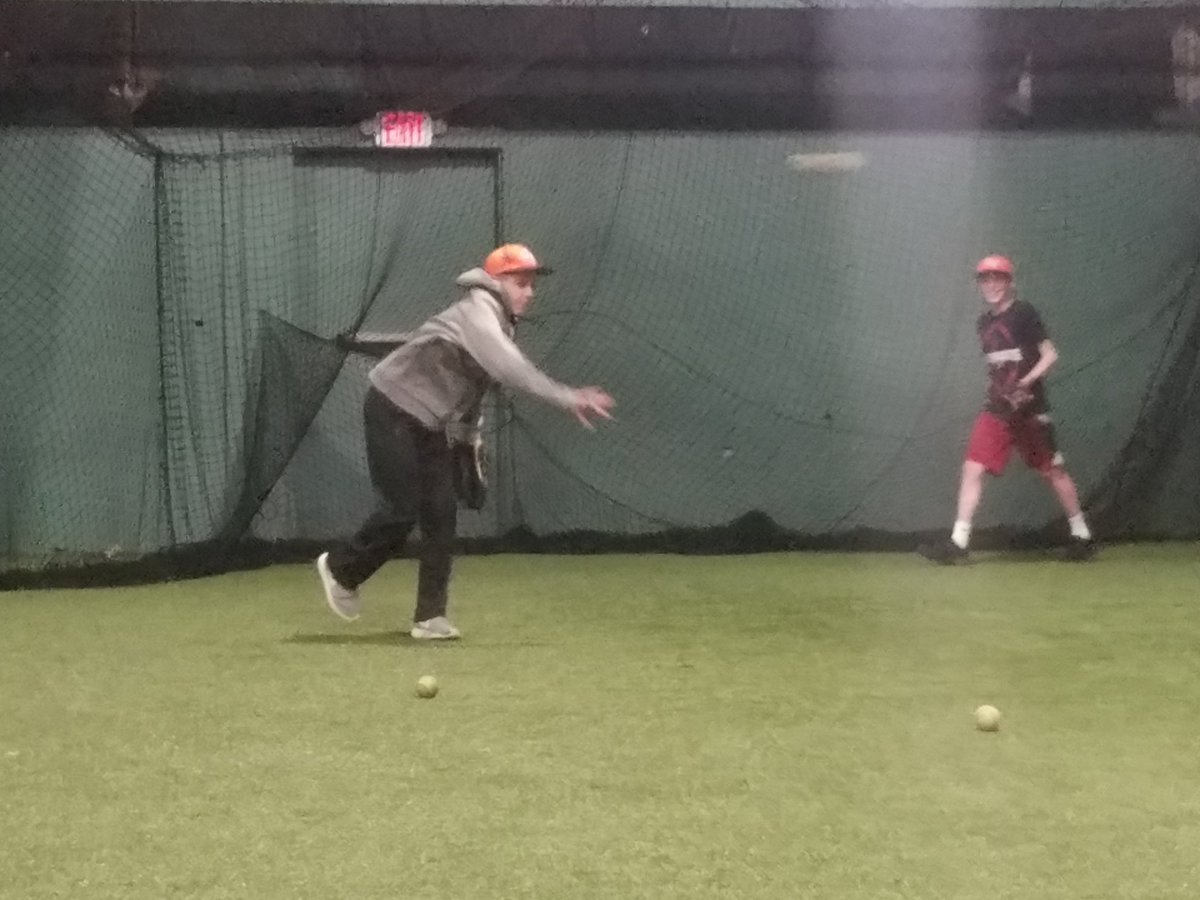 13u Barry getting work in...