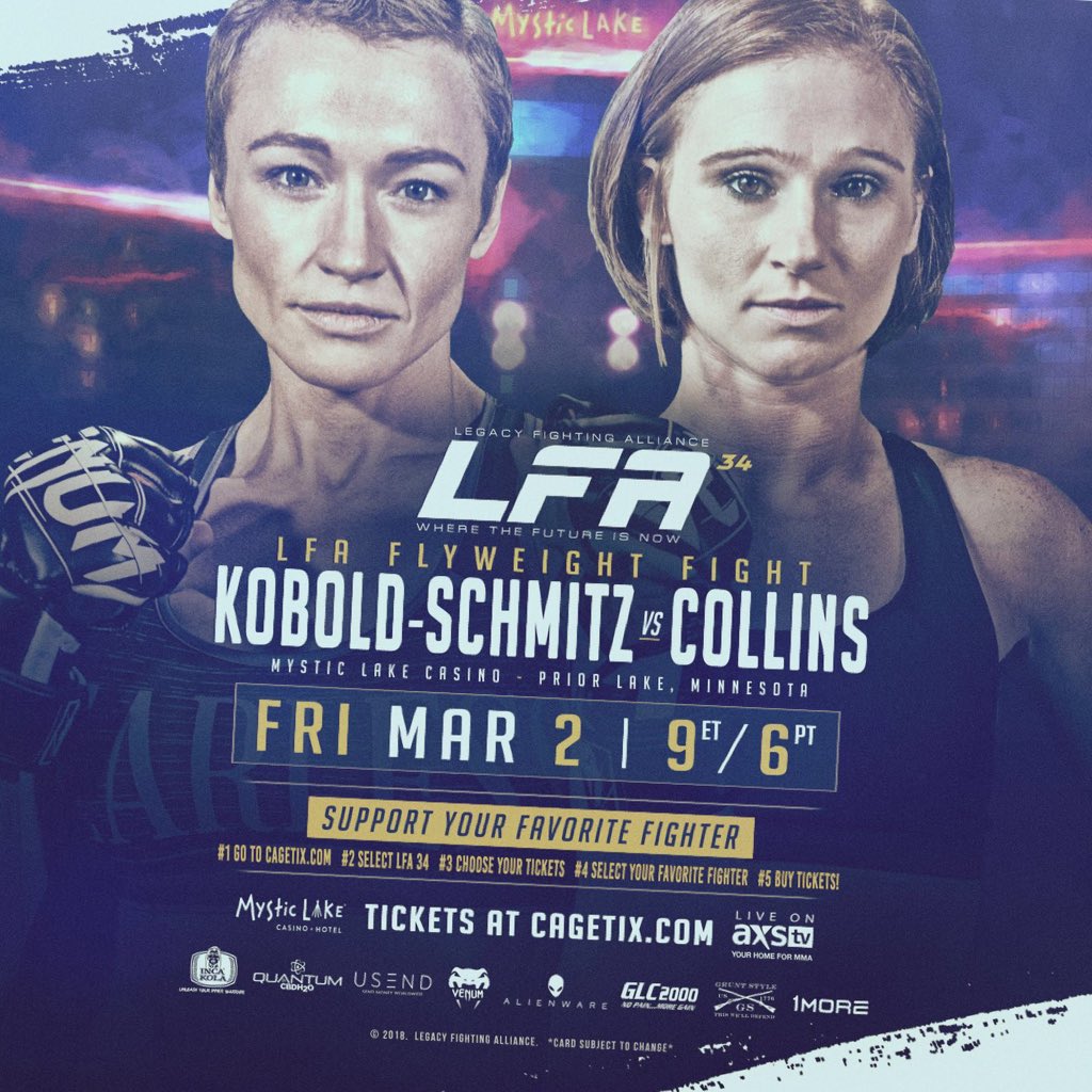 KateCollins24's tweet image. #NewProfilePic #LFA34 @LFAfighting @mysticlake @AXSTVFights