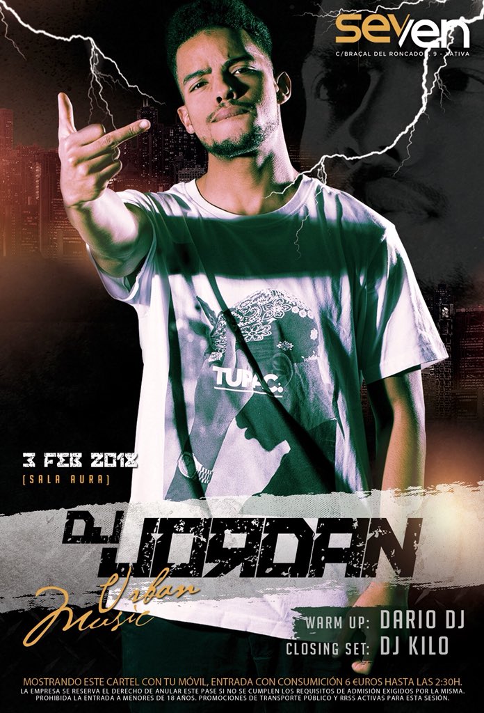 sevenxativa's tweet photo. 3/02/18 #urbanmusic con #DjJordan https://t.co/234ffw4PUM