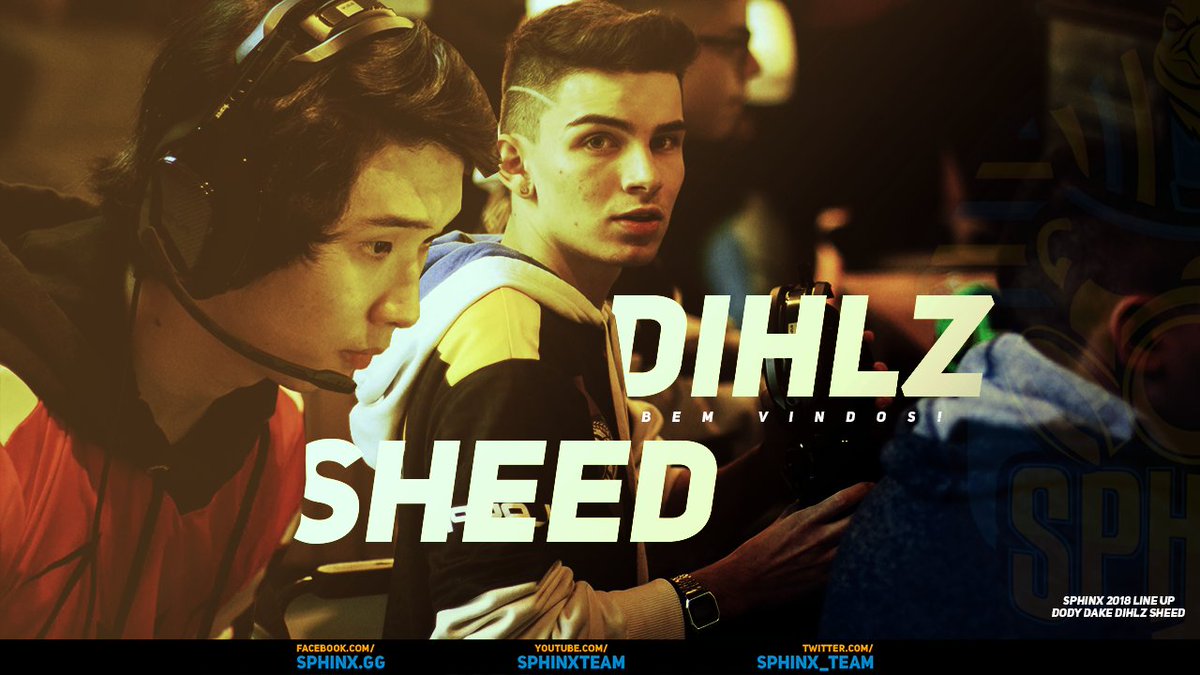 sphinX_Team's tweet photo. Temos o prazer de anunciar os últimos reforços da nação. Sejam bem-vindos @Dihlz_sX e @Sheed_sX, Que nossa história seja repleta de conquistas! 💛

#SandStorm #GosphinX https://t.co/1RsSqZalLj