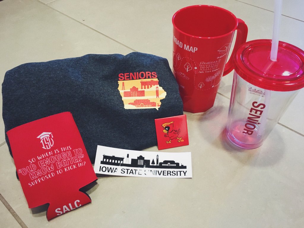 ISUSeniors2019's tweet image. If you answered “No, but I need one”, RT this for a chance to win a senior package including a mug (with deals), a long-sleeve T-Shirt, koozie, food on campus and more! Must be following to win.