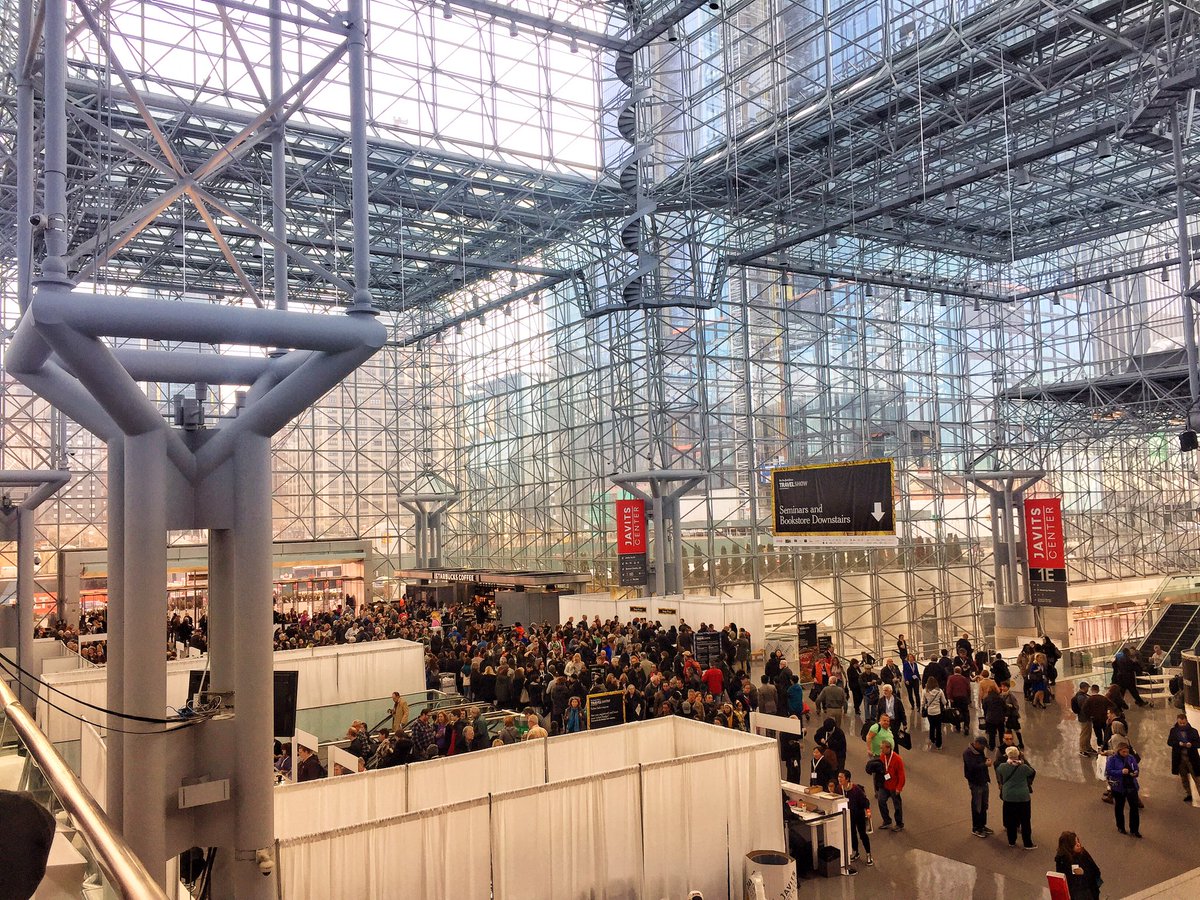 yyzbase's tweet photo. Working the #booth @NYTTravelShow - @AirCanada #Manhattan #TimesSquare https://t.co/wUoVVipk8J