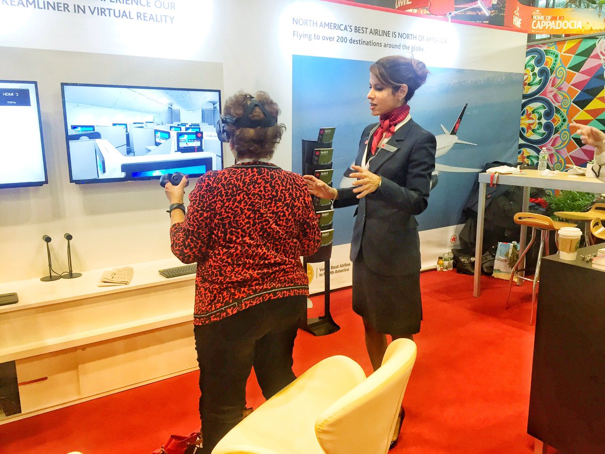 yyzbase's tweet photo. Working the #booth @NYTTravelShow - @AirCanada #Manhattan #TimesSquare https://t.co/wUoVVipk8J