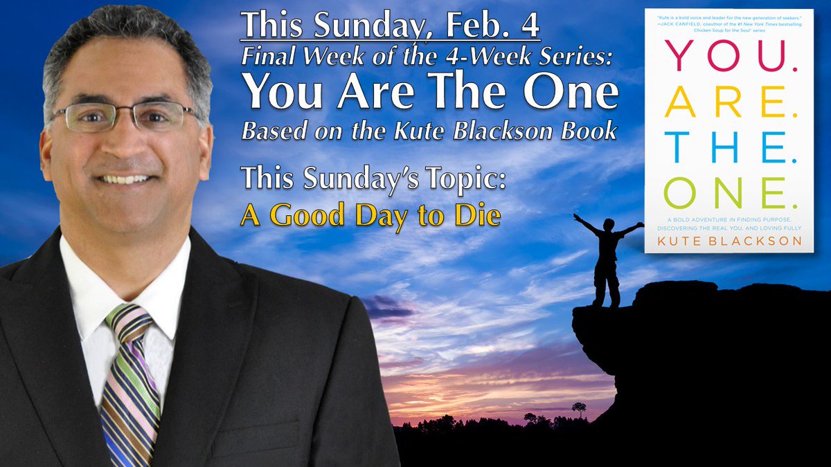 UnityOfPhoenix's tweet image. Join Rev. Richard Maraj for worship this Sunday at 9 or 11 a.m. when he wraps up his 4-week series based on Kute Blackson's book, "You are the One," with an intriguing message called, "A Good Day to Die."
1500 E. Greenway Pkwy, Phx, 602.978.3200, unityphx.org
