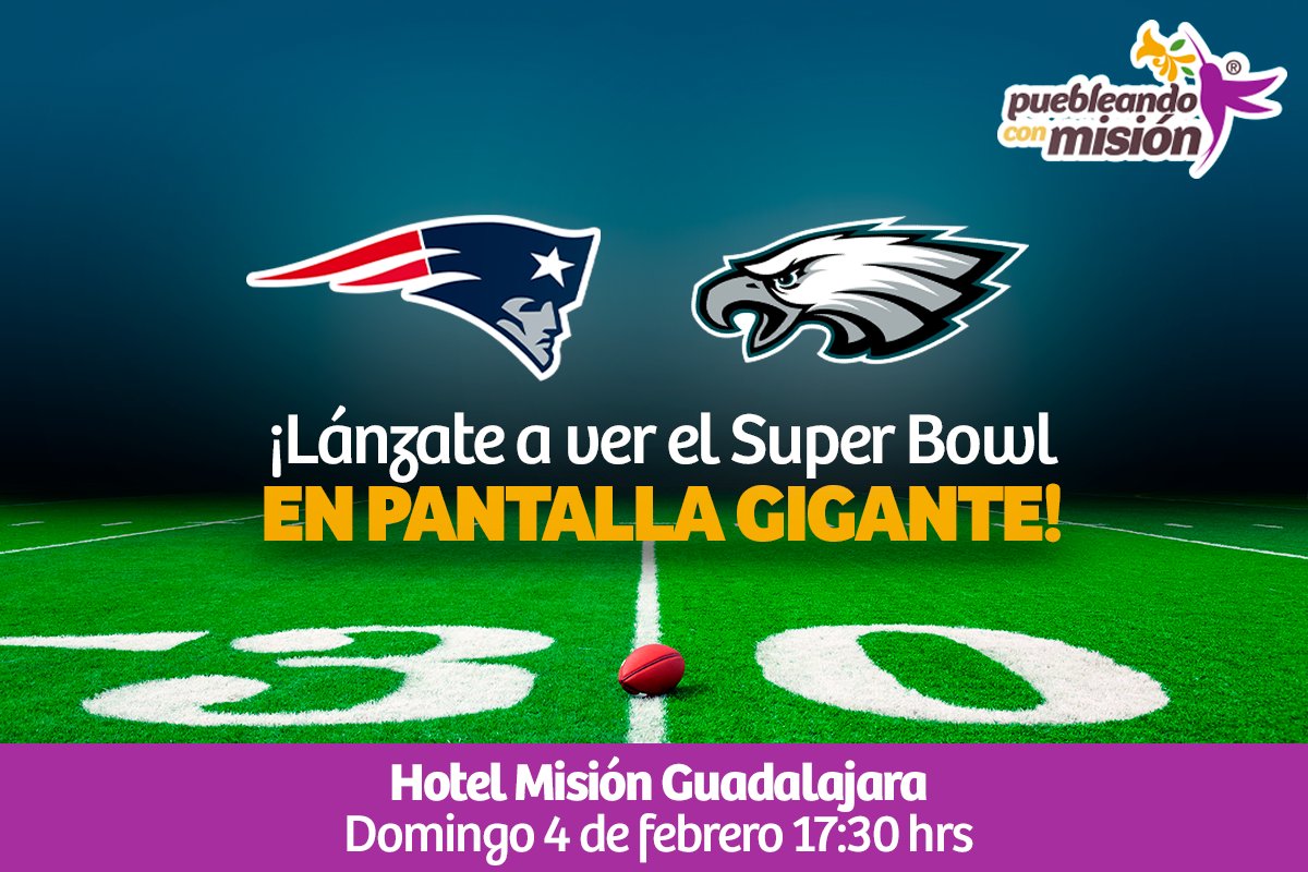 Puebleando_Mx's tweet photo. ¿Ya sabes dónde vas a ver el Supertazón? ¡Te invitamos a disfrutarlo en la pantalla gigante del Hotel Misión Guadalajara! ¿Con quién vas a ir? https://t.co/p1HCobU9yI