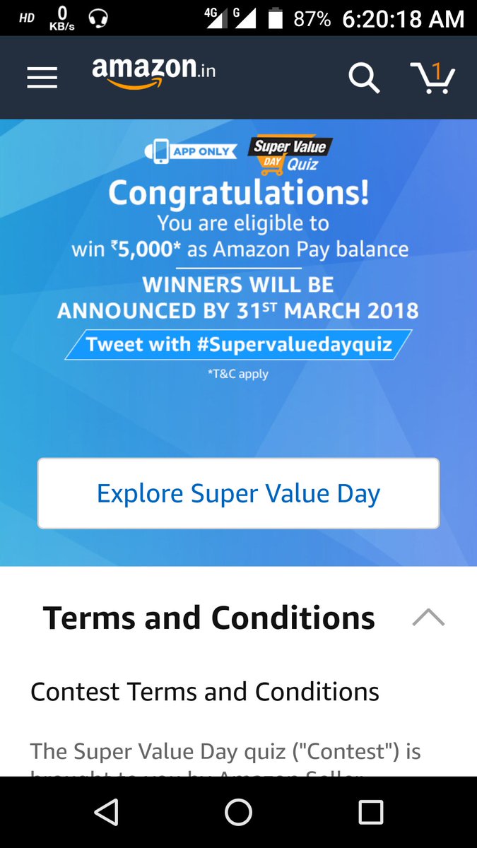 amirsshaikh313's tweet photo. #SuperValueDay felling happy @amazonIN @ndtv @Flipkart @snapdeal @thewirehindi @thetribunechd https://t.co/5KukTs0XJV