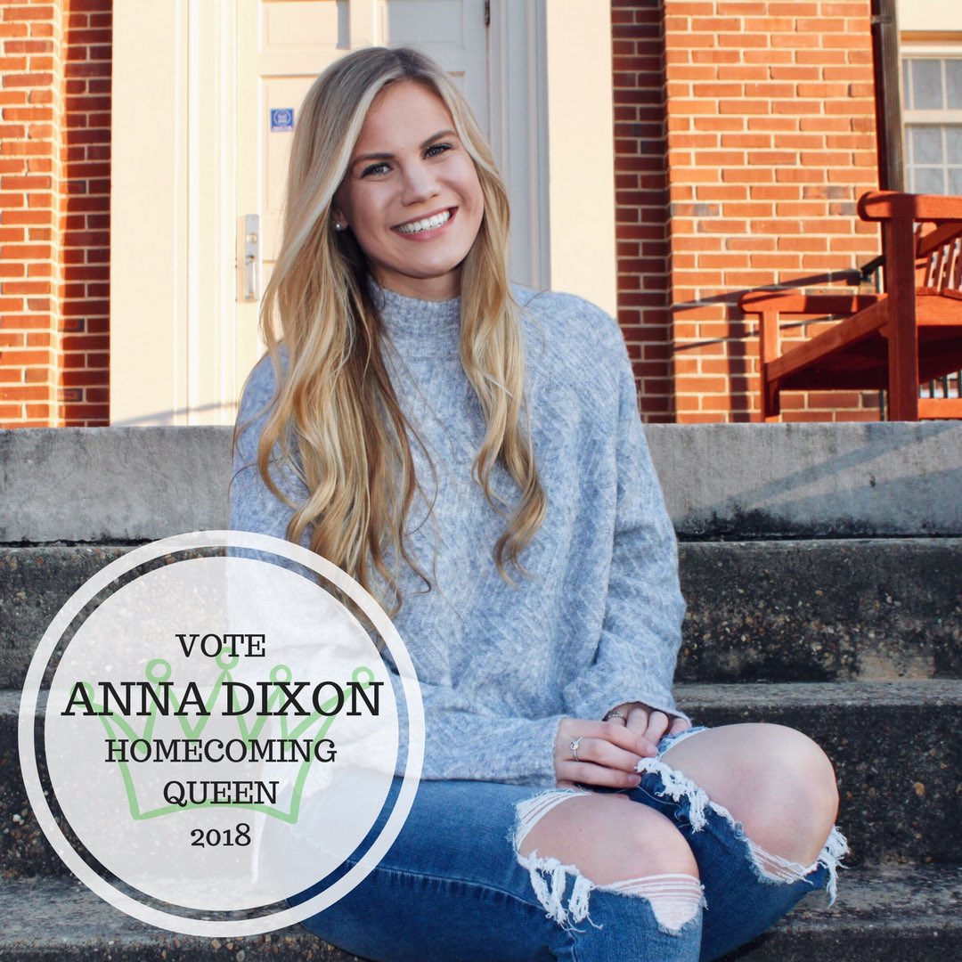 Homecoming week is only a few weeks away - be sure to vote our sister Anna Dixon for Queen!!