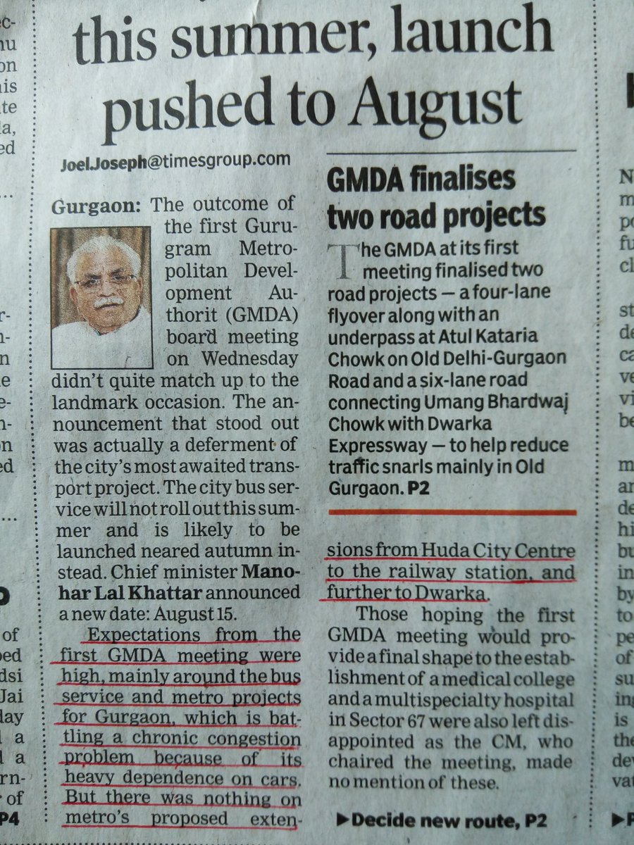 Ravi08410222's tweet photo. #AbwFraud
Don't b #fooled #GMDA #meeting was4 #development f #Gurgaon
If so #transport #project ie #city #bus #servise & #metro #connectivity wud hv #materialised
It #seems it was4 #fund #raising 4 #next #elections
Who #cares 4 #congestion & #residents #daily #woes
#RERA #diluted https://t.co/5o4XN0Dic4