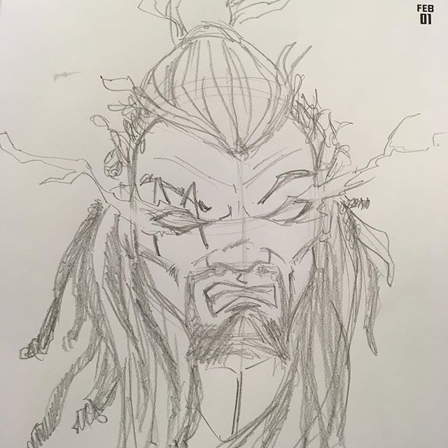 ljamalwalton's tweet photo. One sketch a day with black comic characters. 2018 Feb 01. #bishop #xmen #marvelcomics #osad2018 #dailydrawing #blackhistorymonth #blackcomics https://t.co/H0hxvBqpgb