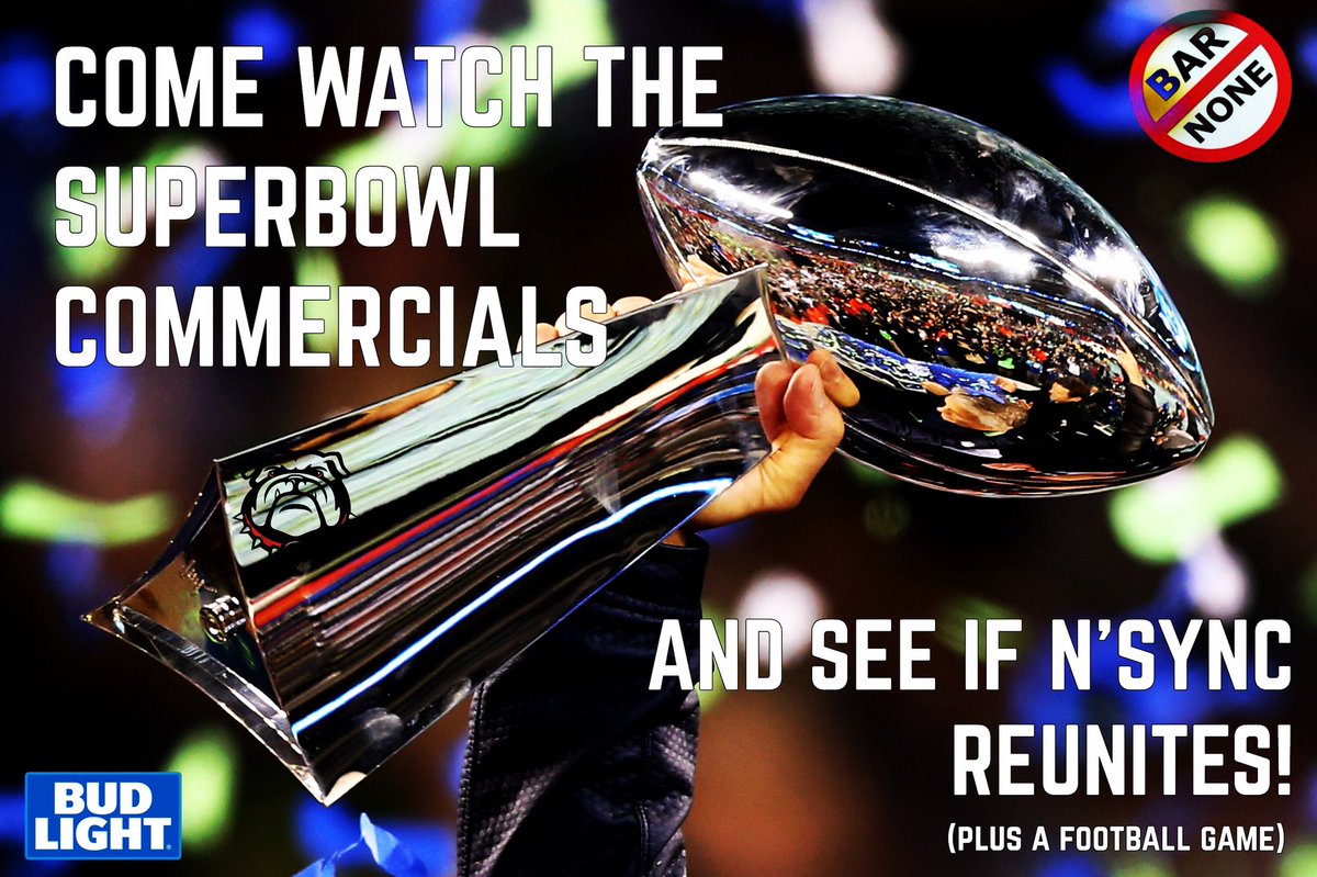 BarNoneNYC's tweet image. I think we can all agree that this year the commercials, the halftime show, potluck food, and cheap alcohol are what’s important this time around more than ever!
$3 Bud cans
$5 Natty Tallboys
$6 Well drinks
$7 Bud can &amp;amp; shot of Jack
$10 Bud Lt pitchers
$12 Buckets of Bud