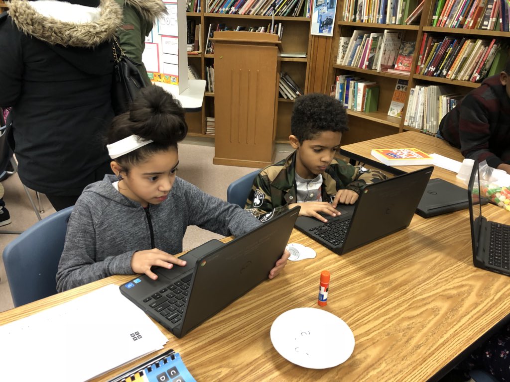 Showing off our Computer coding skills with a code.org demonstration at the PSD Curriculum Night. <a href="/WintersWildcats/">Henry J. Winters</a> <a href="/CarneyLiteracy/">Jennifer Carney</a>