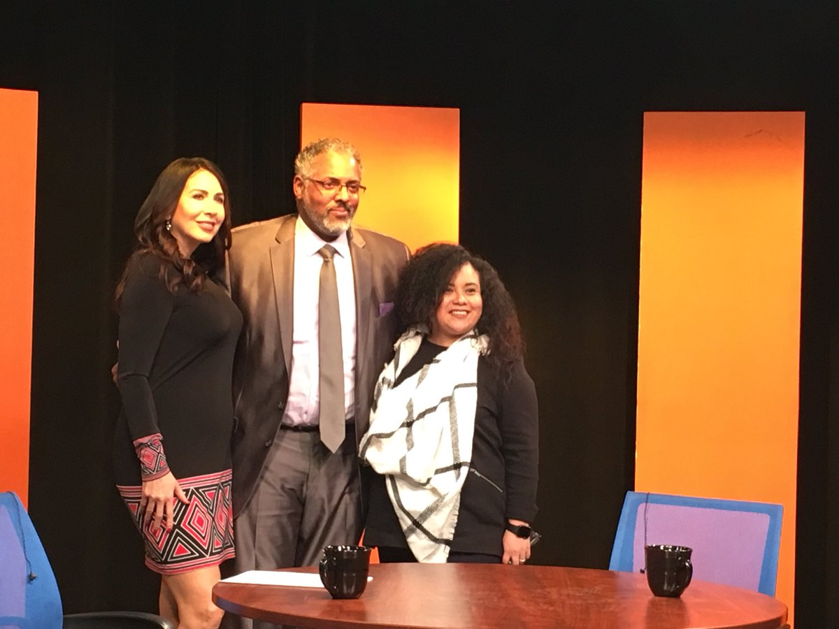 MandiWyndham's tweet photo. Recording new episodes of Congratulations! You’re In @mymcmedia #StudioTechClass #publicaccess #StudioA #createtv @TheSillyCyborg @KoraganieH @jawprod https://t.co/pnNACNZYz5