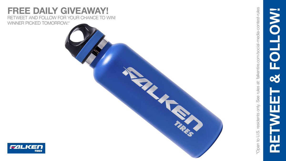 FalkenTire's tweet image. #Free Falken #thirstythursday water bottle #giveaway #contest. RT &amp;amp; follow #FalkenTire to enter to #win this #prize or other #swag! Rules: bit.ly/2grA0A4