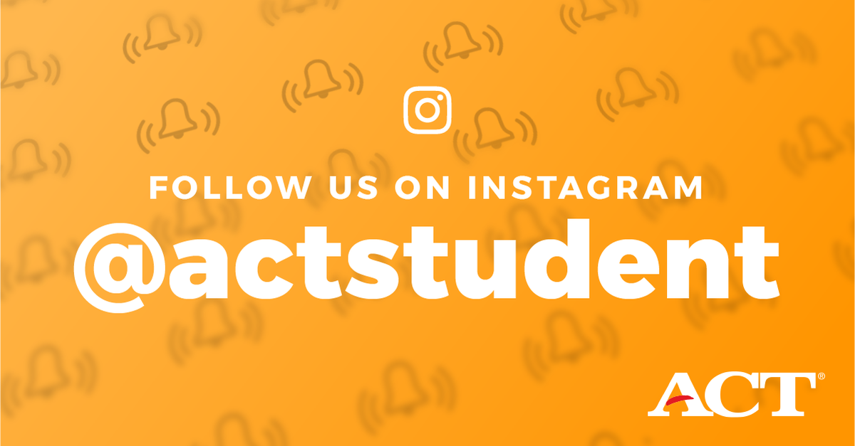 ACTStudent's tweet photo. If you're on Instagram, make sure to follow us for more ACT test tips and college admissions advice! https://t.co/cLvPD3eGzn https://t.co/tQD5kh6x0n