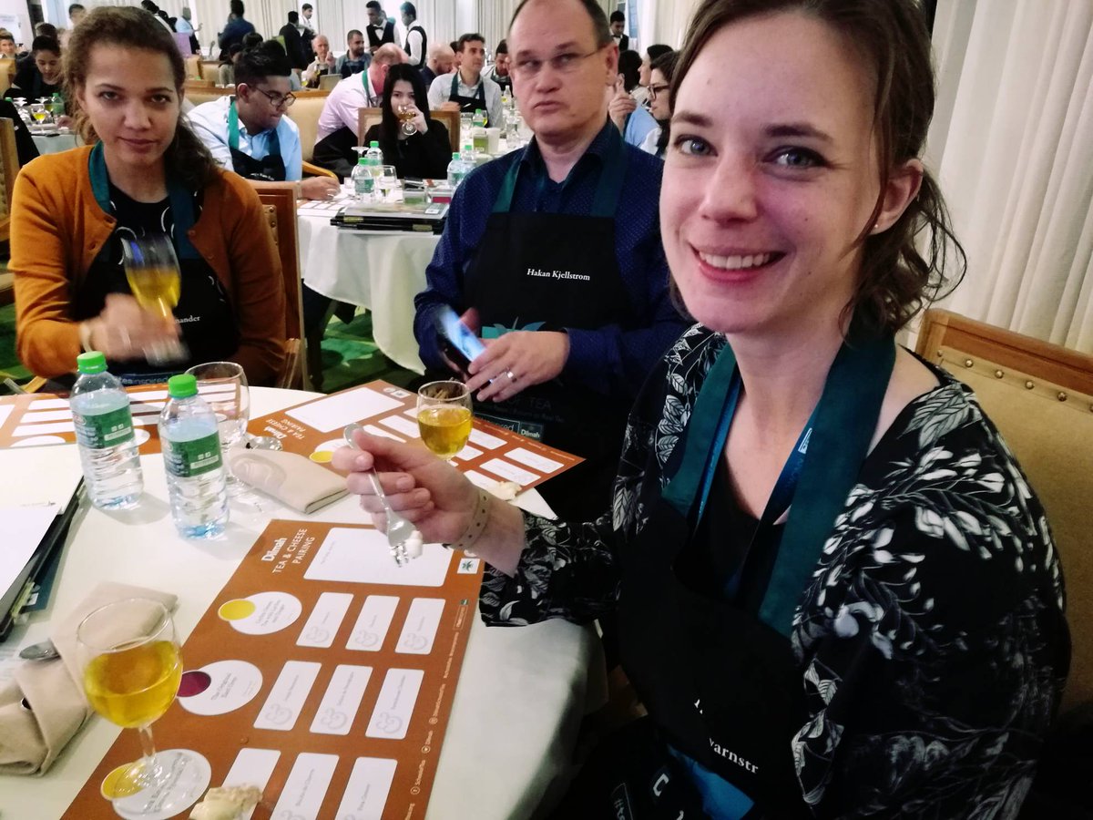 TheDilmahFamily's tweet photo. Honoured to have so many rock stars of Gastronomy and Mixology with us in celebrating real tea. When you return home Peter, Tomasz, Titti, Betty, Bartosz, Rusty tell the world that this is no ordinary tea ... teatime rocks! #teatimerocks #nocompromiseontaste @Dilmah #SchoolofTea https://t.co/pP05B7zoMb