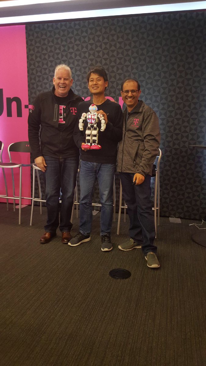 NevilleRay's tweet photo. .@TMobile’s Innovator of the Year should get an innovative trophy, what do you think?? Congrats to Alex for all his incredible work on LAA and LTE-U!! https://t.co/OUkEi5o6Qb