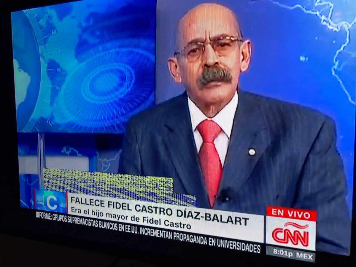 nelsonbocaranda's tweet photo. Se suicida el hijo mayor de Fidel Castro con Mirta Díaz Balart. Fidelito. Lo informó la TV cubana   Era científico https://t.co/i76z8hdnos