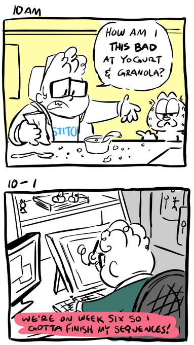 i got granola everywhere ): #hourlycomicsday2018 