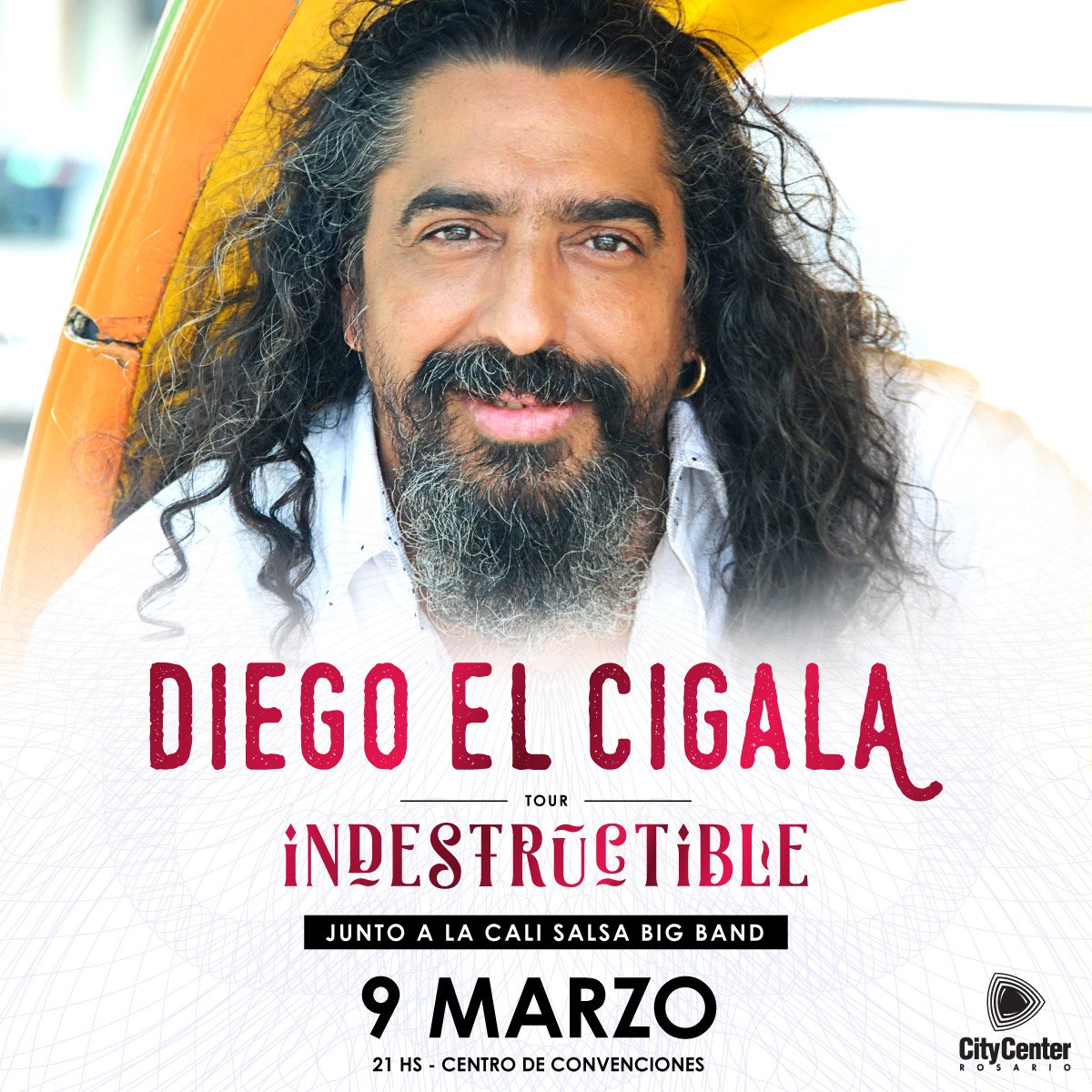 تويتر \ City Center Rosario على تويتر: "El 9/03 Diego El Cigala vuelve a  City Center Rosario para presentar su nuevo álbum #Indestructible junto a  La Cali Salsa Big Band. 🎫 Adquirí