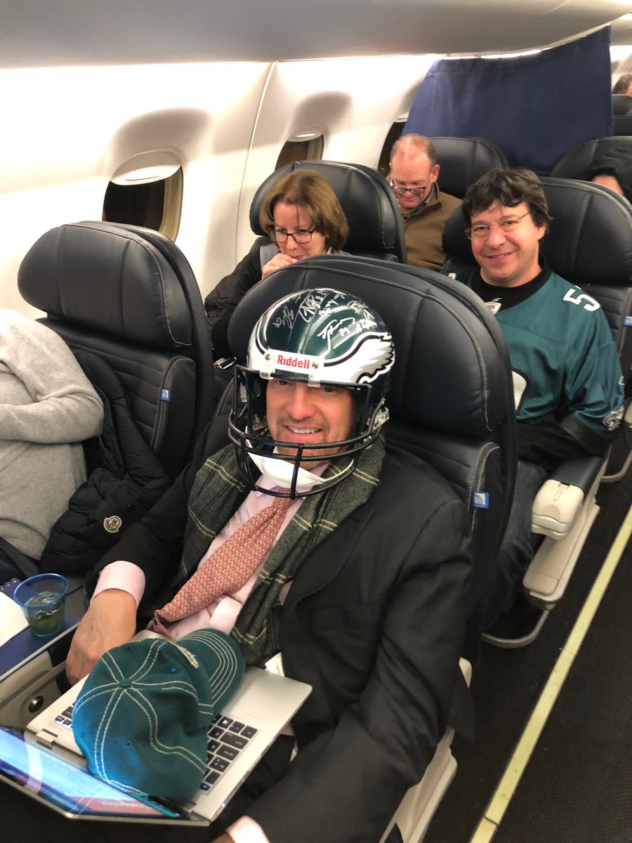 .<a href="/jimcramer/">Jim Cramer</a> not taking any chances en route to #SuperBowl2018.Fly <a href="/Eagles/">Philadelphia Eagles</a> fly. Literally. <a href="/SquawkStreet/">Squawk on the Street</a> <a href="/MadMoneyOnCNBC/">Mad Money On CNBC</a> from Minneapolis
