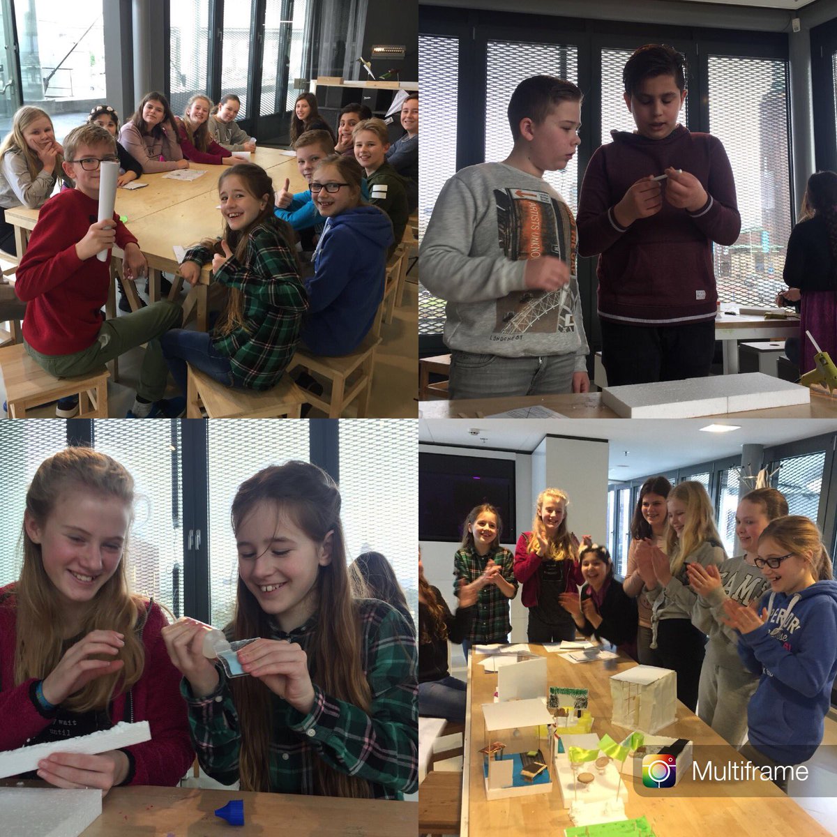 Vandaag mochten de leerlingen van LO1 en LO2 meedenken over de nieuwbouw van @GeminiCollegeRk . Dat deden ze bij Het Nieuw Instutuut. Wat een mooie complimenten kregen de kinderen over hun zelfstandigheid, de samenwerking en hun kritische blik! #lerendoordoen #trots #bouwstenen