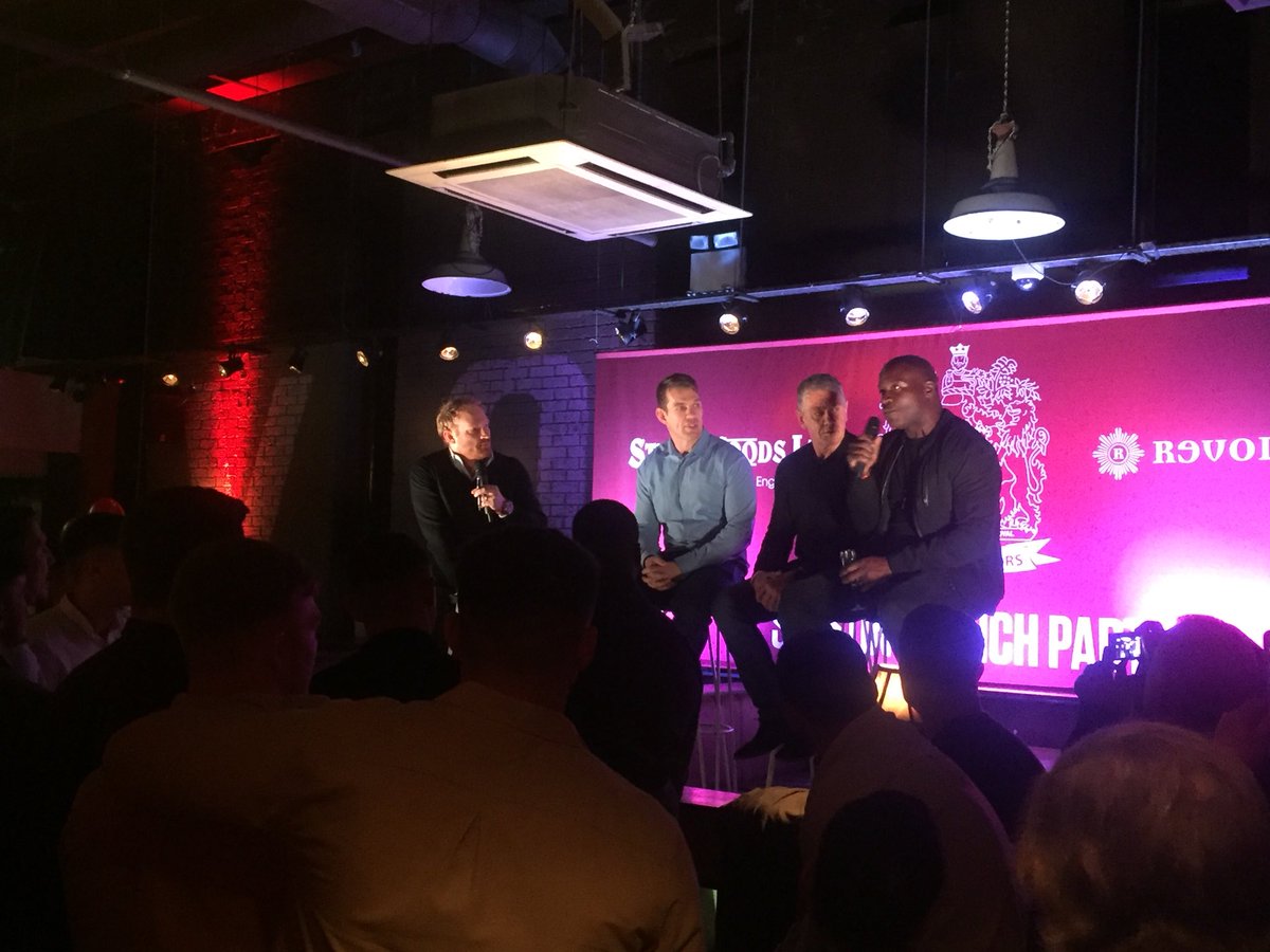 WiganWarriorsRL's tweet image. Rugby League royalty now with us, Gary Connolly, Steve Hampson &amp;amp; Martin Offiah! 🍒⚪️👏