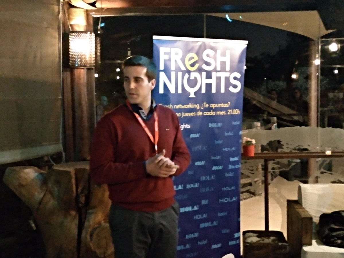 AJERegionMurcia's tweet photo. Llega la hora de que los nuevos asociados nos presenten sus empresas, Abelardo, @JuanAntonioGilP y Donna Nenova de @GENERALI_es y @Sixtopalacin de @SixtoPalacinSL #freshnights https://t.co/HrBPNxt6pn