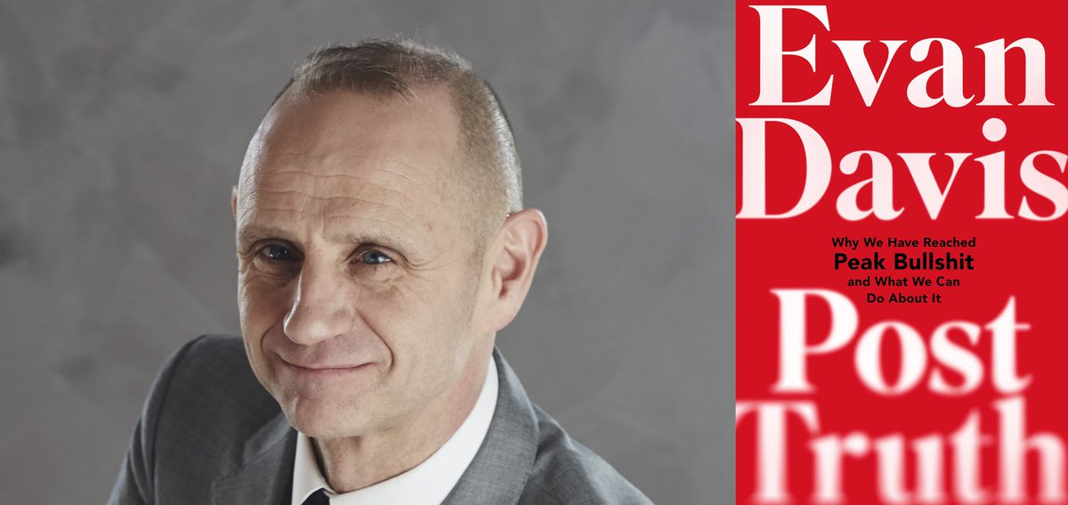 AyeWrite's tweet photo. Join @EvanHD as he outlines how we got to Post Truth and Peak Bullsh*t in his insightful new book. Drawing on behavioural science, economics and his media knowledge, Evan is @AyeWrite on March 18 at City Halls. TICKETS: https://t.co/CPGXbYiMFq https://t.co/hQloP055zL