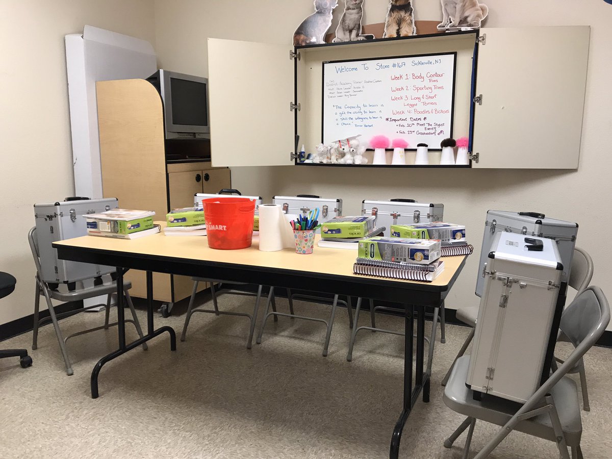 SNJDATHeather's tweet photo. All ready for our new group of students on Monday #GroomingAcademy #SNJ https://t.co/TnSfy6DPqq