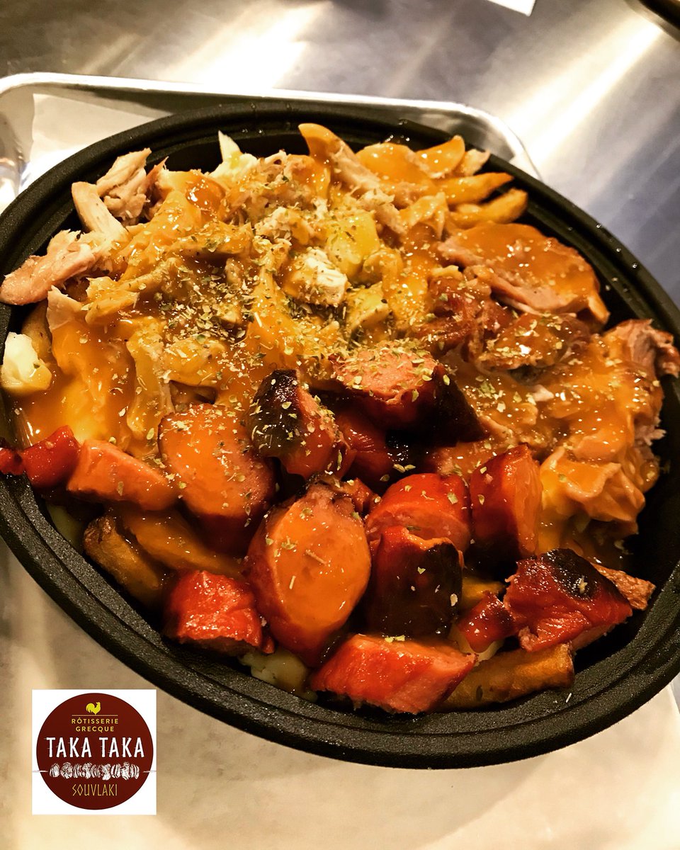 Sysco_mtl's tweet photo. Great new store!! #greek #rotisserie #plateau #montroyal @Sysco @SyscoCanada MEGA Poutine ~ Chicken, Pork and Loukaniko Sausage https://t.co/qM0aeAF9t7