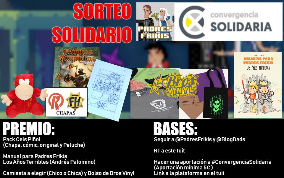 ¡Frikis solidarios a mí! 📢 Si participáis en la campaña #ConvergenciaSolidaria de mis amigos @Blogdads podéis ganar estos geniales regalos.

Donaciones en ➡️ kukumiku.com/proyectos/conv… hasta el 31/01/18. Enviar comprobante de donación a: solidarios@blogdads.es