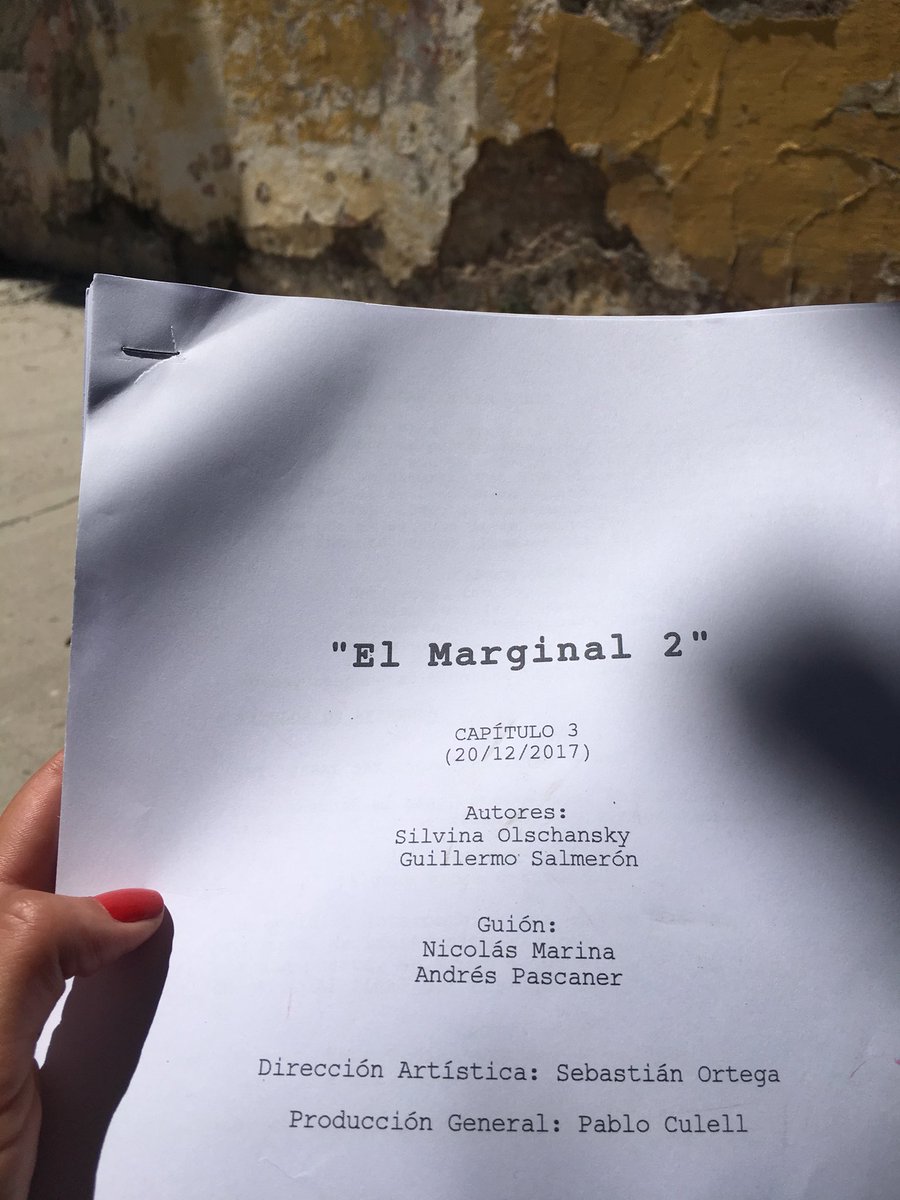 Nuevo Año Nuevo comienzo ! El Marginal 2. Feliz , muy feliz  de estar en esta temporada  !! 🎬🙌✨