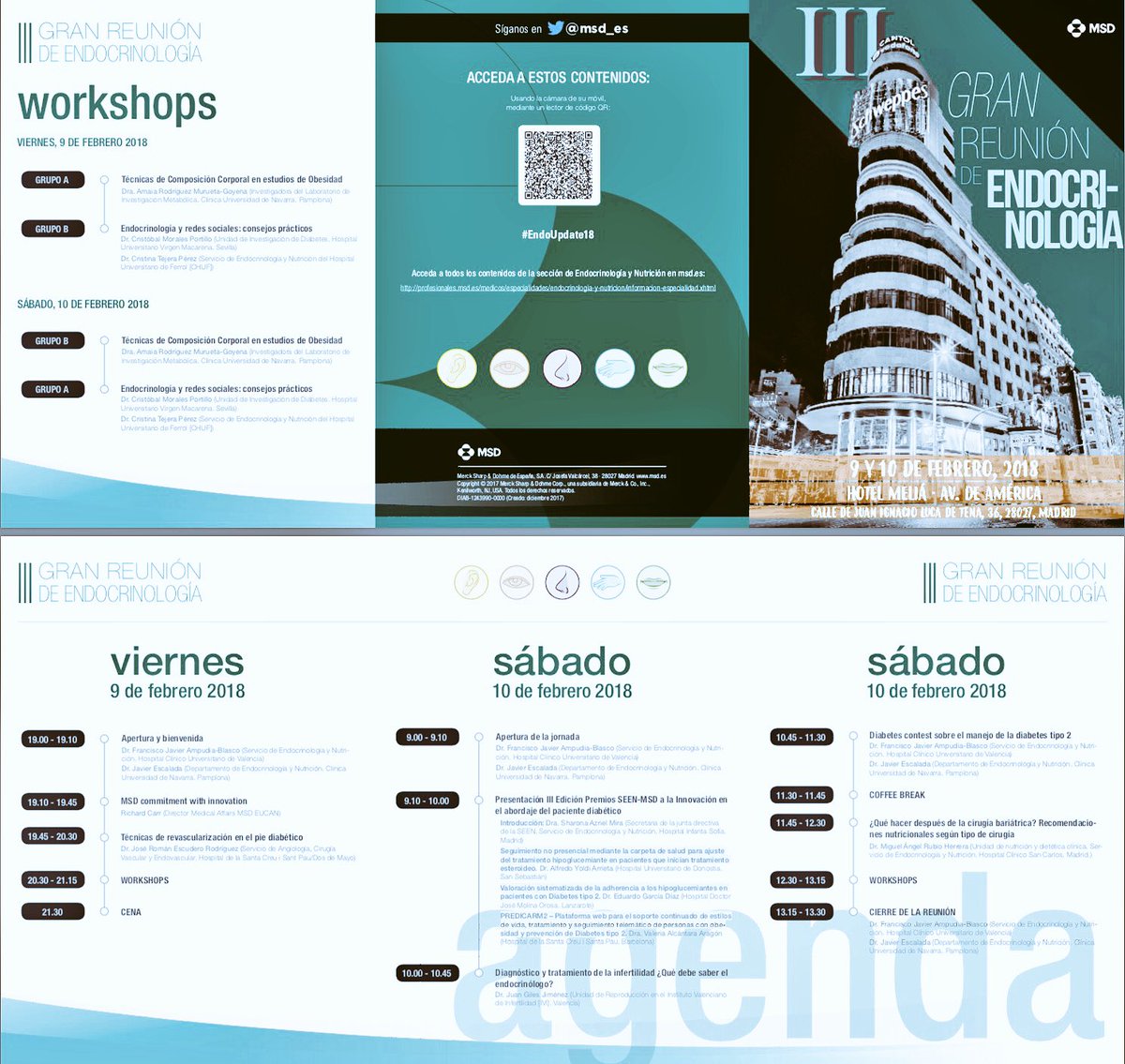 Foroactua's tweet photo. Ya está disponible el programa de la III Gran Reunión de Endocrinología organizado por @msd_es. El próximo 9 y 10 de Febrero en Madrid. #EndoUpdate18 #Innovación #Compromisopic.twitter.com/lodNvNddVm https://t.co/SEPw114q7g https://t.co/tMPyREOUY7