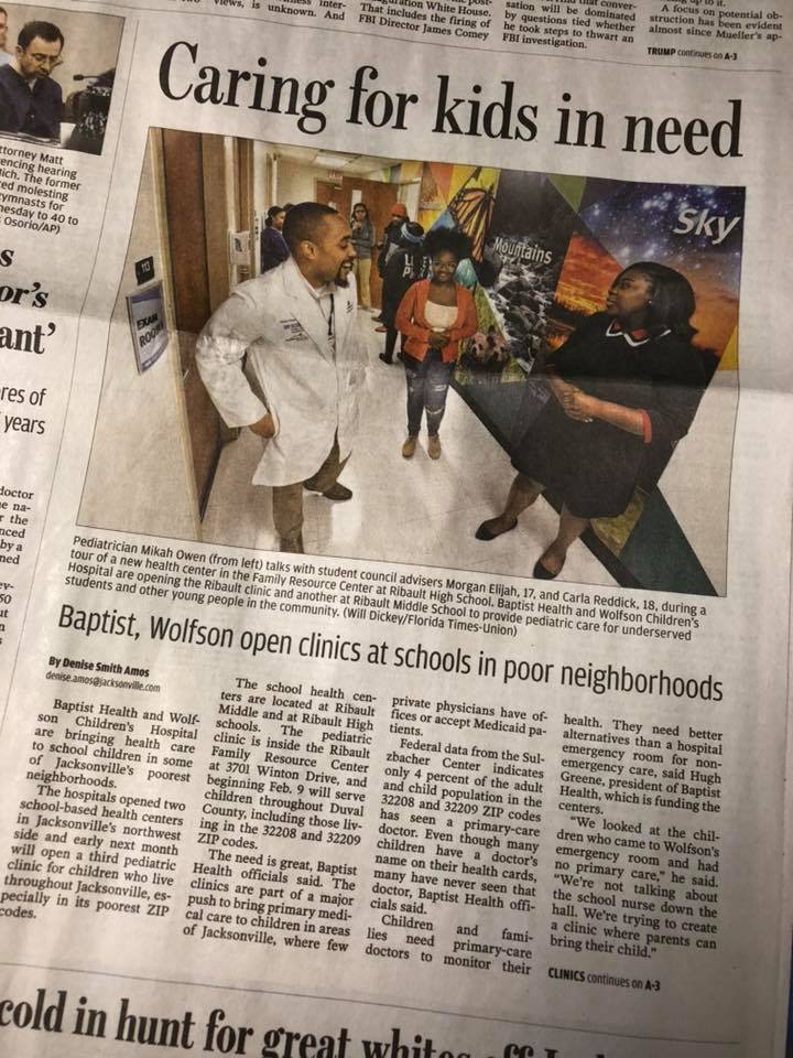WolfsonChildren's tweet photo. Today we cut the ribbon on our first Wolfson Children's School-Based Health Center bringing medical care to where kids live, learn & play! https://t.co/0EsoYosNbZ https://t.co/REueXVZF1T