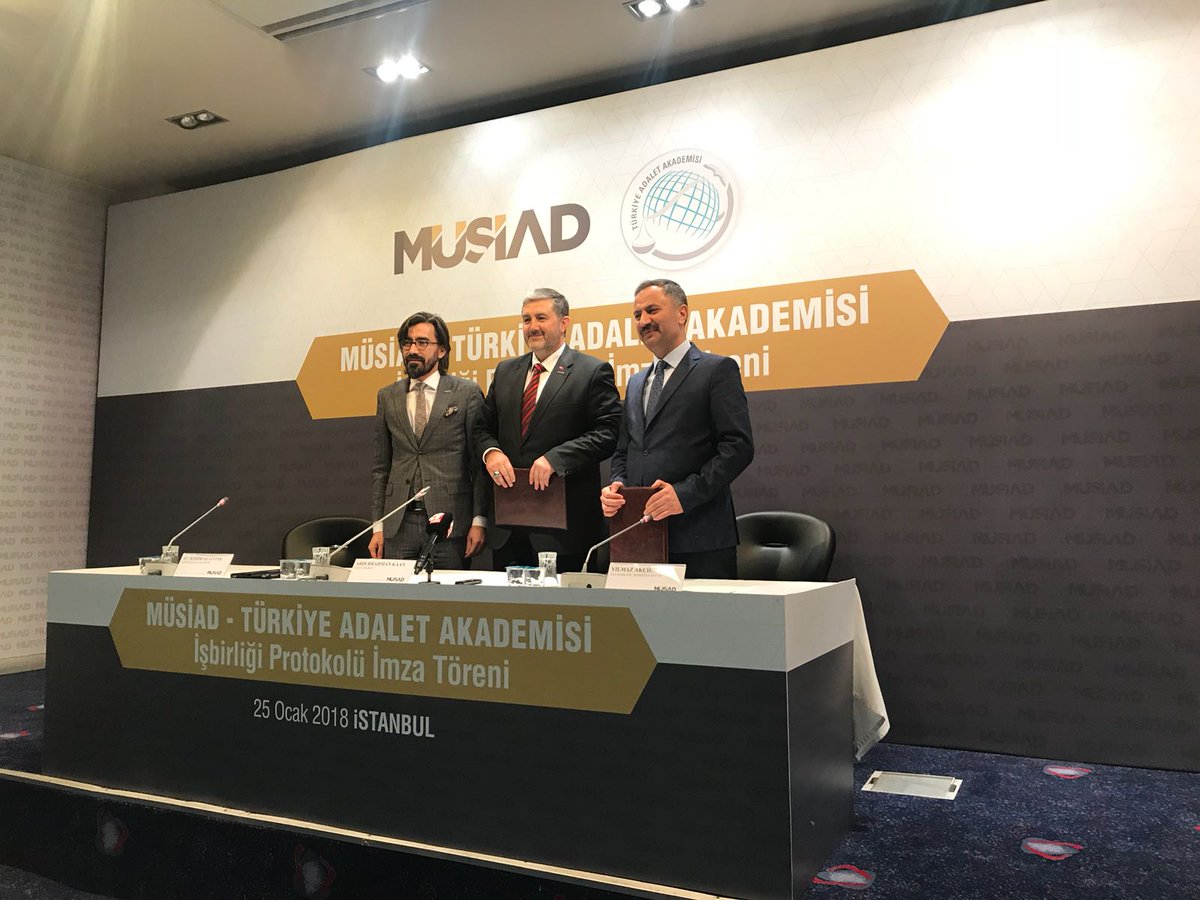 MÜSİAD <a href="/musiadgnlmrkz/">@musiadgnlmrkz</a> ile Türkiye Adalet Akademisi iş birliği protokolü imzalanmıştır.
