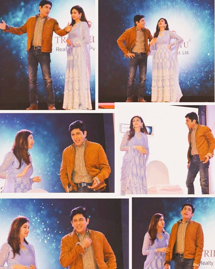 iamrajeshburman's tweet photo. Yipee🙌🙌N Wow👌👌😍😍☺☺My Favorite N Cutest TV Onscreen Jodi💑 of #Anu #Vibhu Rocking on Stage at the Launch Party of #ThePerfectLivingSolution.Both R looking So Stunning N Adorable 😍😍😍👌👌👌☺☺.Love them V.Much 😘😘😘😘😘 @iaasifsheikh Sir @saumyatandon Mam. https://t.co/3jlt2pDM4J
