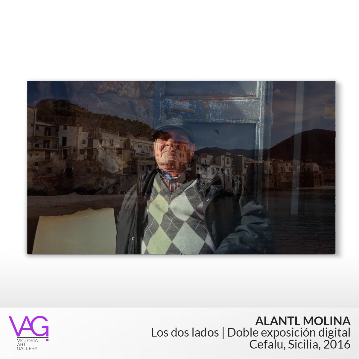vag_gallery's tweet photo. "Este es un retrato del guardia del muelle de Cefalú. Impuesta sobre el retrato está la vista que él veía detrás de mí mientras le tomaba la foto."
#artgallery #VAGallery #fotografia https://t.co/TDUP3C7zGr