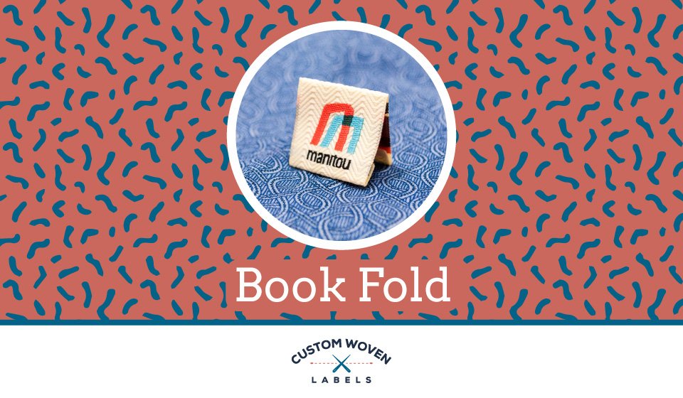 CWLabels's tweet image. A beautiful example of a Book Fold style label, which features a fold in the center as well as a 1/4 inch fold at the top &amp;amp; bottom. ow.ly/Nvyk30i02Lc 
#wovenlabels #labels #customlabels #fabricarts #design #clothingtags #fabric #clothing #apparel #clothes #custom #textile