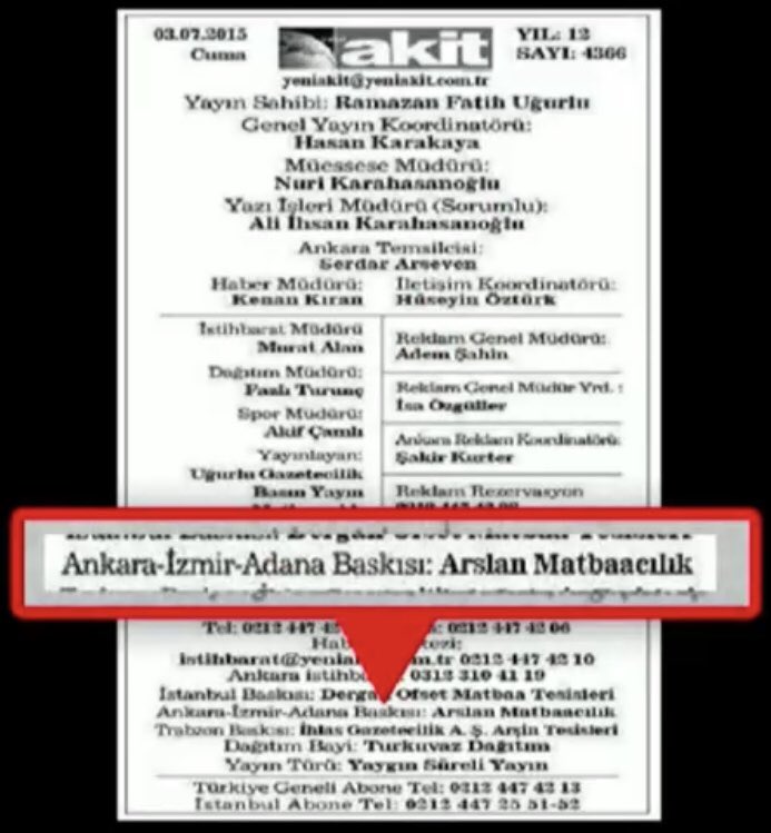 Akit Tv’nin Sahibi Nuri Karahasanoğlu’nun abisi Mustafa Karahasanoğlu’na ait matbaada PKK yayınları yapan “Özgür Gündem” ve FETÖ’cülere ait olan “Taraf” gazeteleri basımı yapılıyor. Nuri nasıl oluyor bu işler Nuri? <a href="/suleymansoylu/">Süleyman Soylu</a>  <a href="/ahmethc/">ahmet hakan</a> <a href="/yeniakit/">Yeni Akit Gazetesi</a> <a href="/MHP_Bilgi/">MHP</a>  #HerŞeyVatanİçin