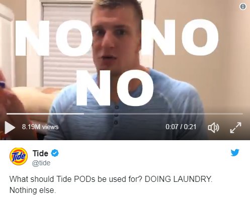 In response to the dangerous #TidePodChallenge <a href="/ProcterGamble/">Procter & Gamble</a> and@tide are taking to twitter to shut down the trend ow.ly/pOA930hVQ5c <a href="/FortuneMagazine/">FORTUNE</a> #Socialmedia