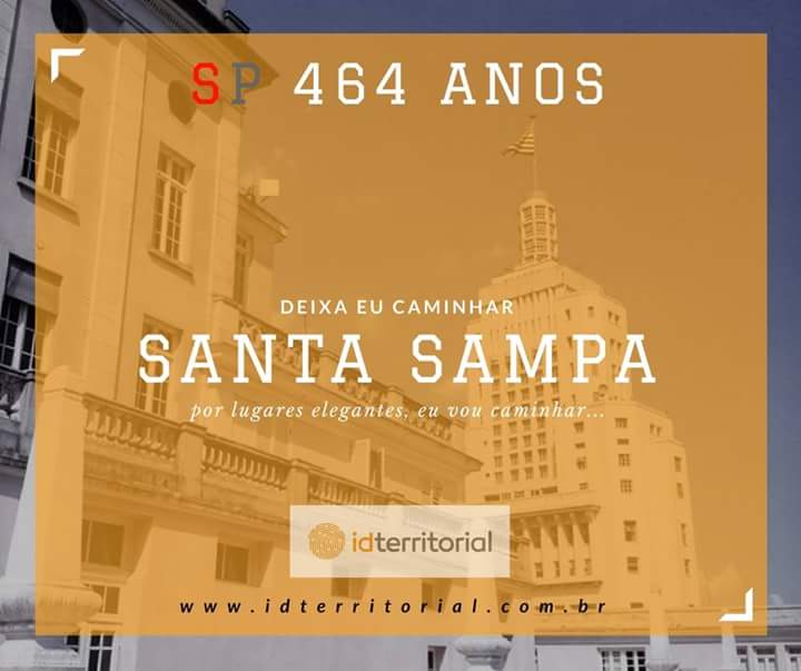 idterritorial's tweet photo. Parabéns São Paulo! 464 anos! https://t.co/pBeYUUhAwq