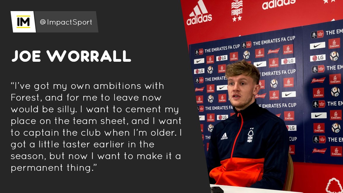 UoNImpactSport's tweet image. "Each player knows whether they're going or they're not. And I know that I'm not going."

Joe Worrall stamped on transfer rumours concerning himself today, and wants to follow his personal ambitions at #NFFC #FutureCaptain