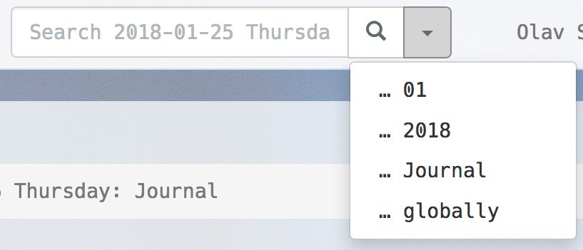 knowfox's tweet photo. Search within is now the default search mode in Knowfox. This honors the navigation you did to get to the current context and is generally what you want  https://t.co/lOhpq2rFJr https://t.co/VQ9YMxHsJX