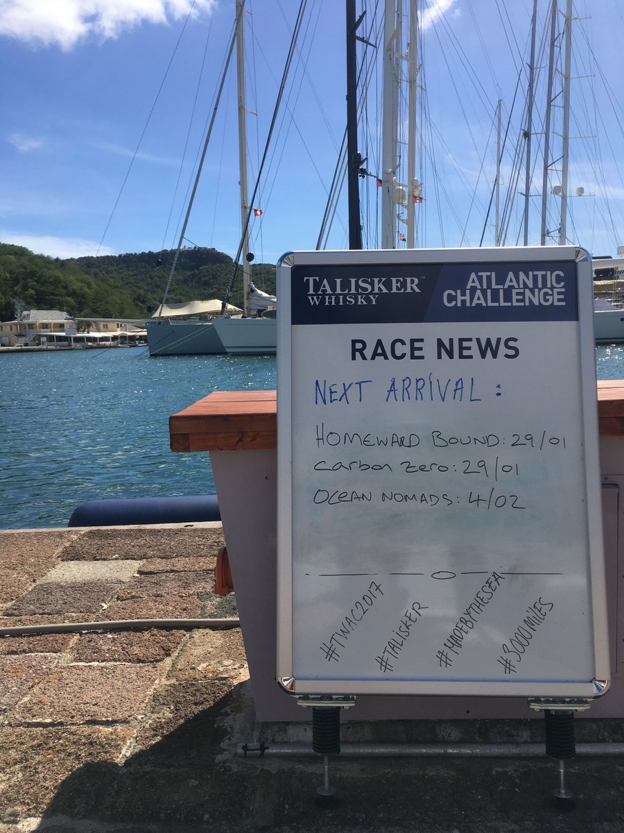 carbonzerow's tweet photo. 235 miles away. Close now, excited to be coming in. Winds are picking up and planning to be in English Harbour on the 29th. Shout out to @RangeGlobalSvs for the extra minutes to allow us to talk to our families and friends waiting dockside! #TWAC17 #climatechange #row https://t.co/0MptmCKM4M